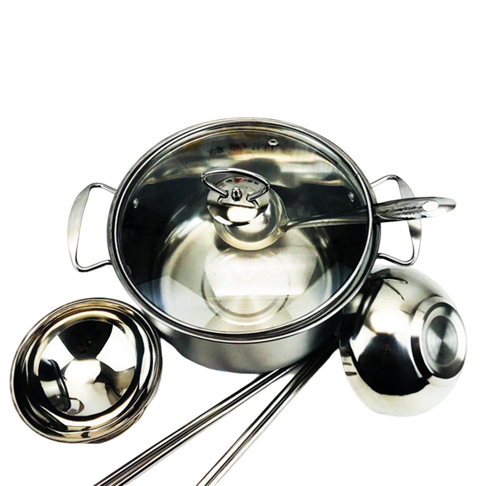 Soup Stockpot Bowls, Spoon, and Chopsticks Cooking Pot for Home Travel