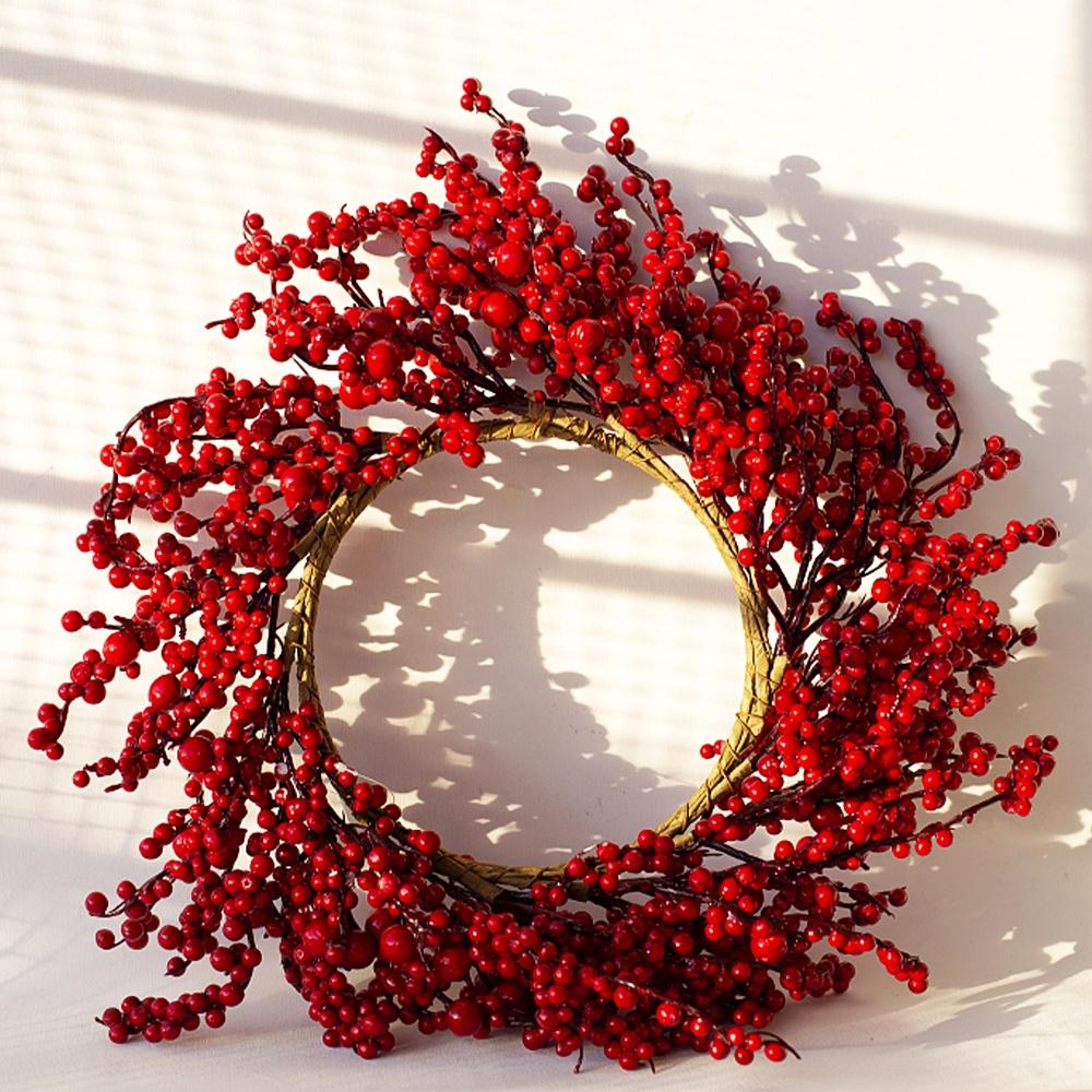 Cành quả mọng giả cắm hoa trang trí bữa tiệc/lễ hội mùa xuân cho gia đình