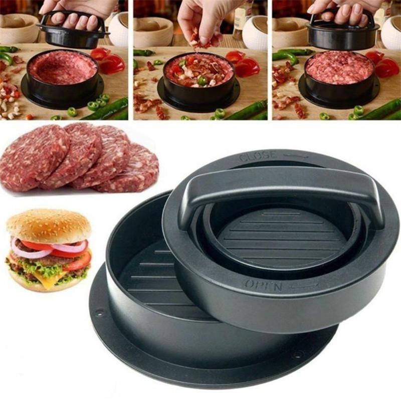 1 bộ Phụ Kiện Nhà Bếp Hamburger Máy Làm Bánh Hamburger Báo Chí Đầu Bếp Cutlets Thịt Bò Nướng Burger Báo Chí Giày Trượt Patin Máy Làm Khuôn Vật Dụng Nhà Bếp
