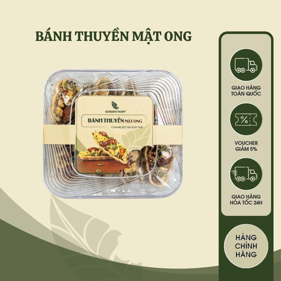 Bánh thuyền mật ong GARDEN FARM Hũ Vuông 300g