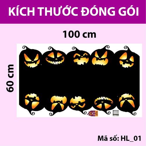 Trang trí Halloween chân tường bí ngô ma quái