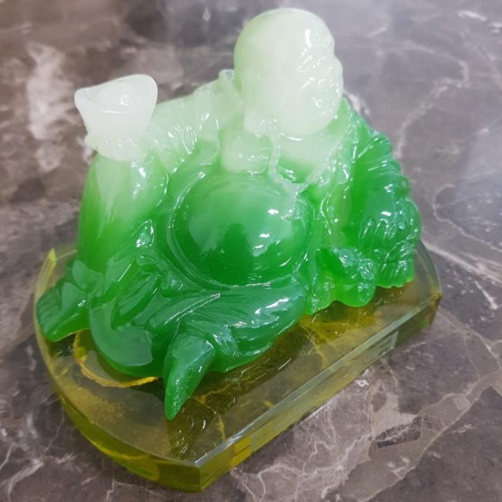 Tượng Phật Trang Trí Phong Thủy Trong Nhà Và Taplo xe ô Tô - 2 màu: Vàng và Xanh - Mã: TP-DL03