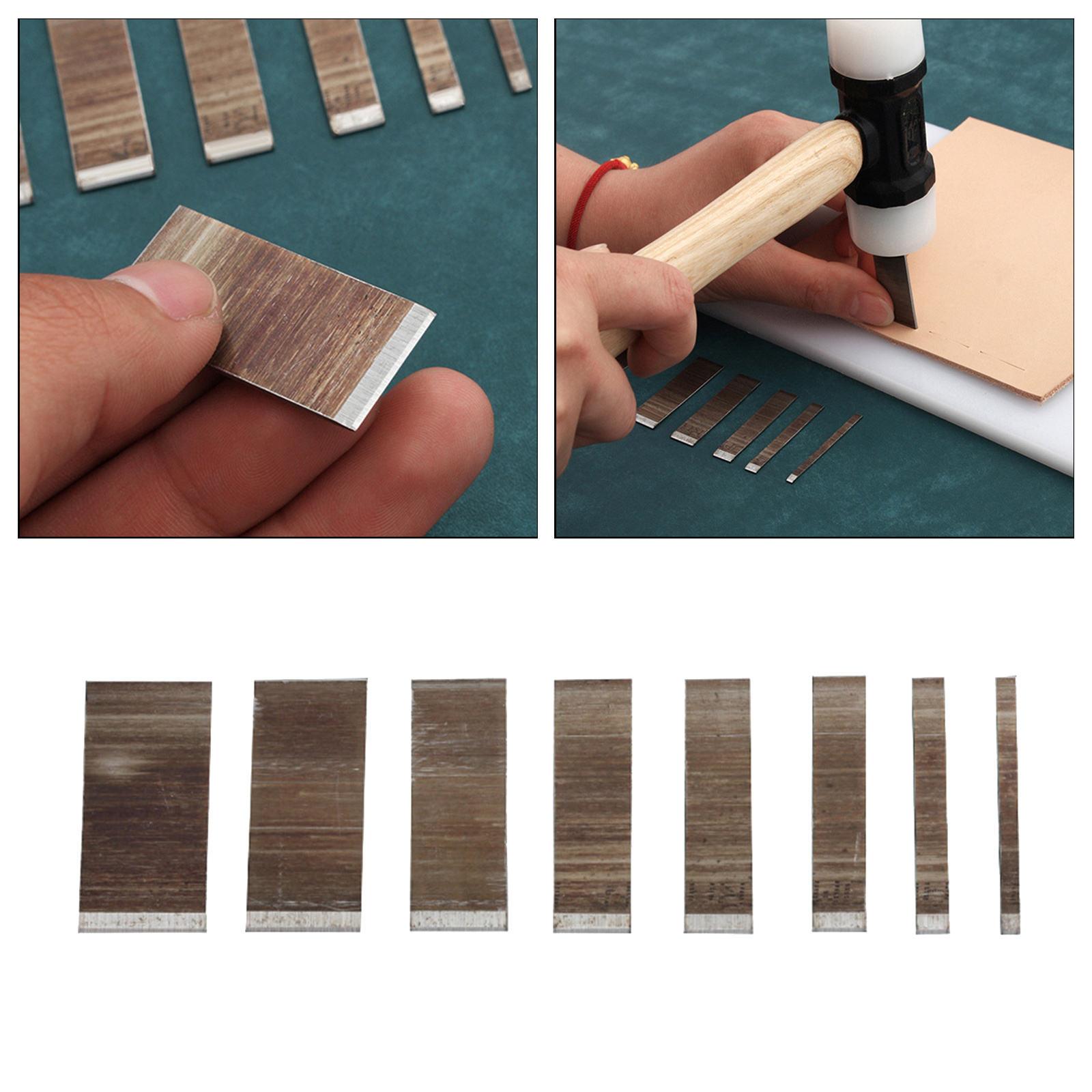 8x Leather Die Cutter Cutting Mold Puncher Stencil Leather Craft Tool Wallet