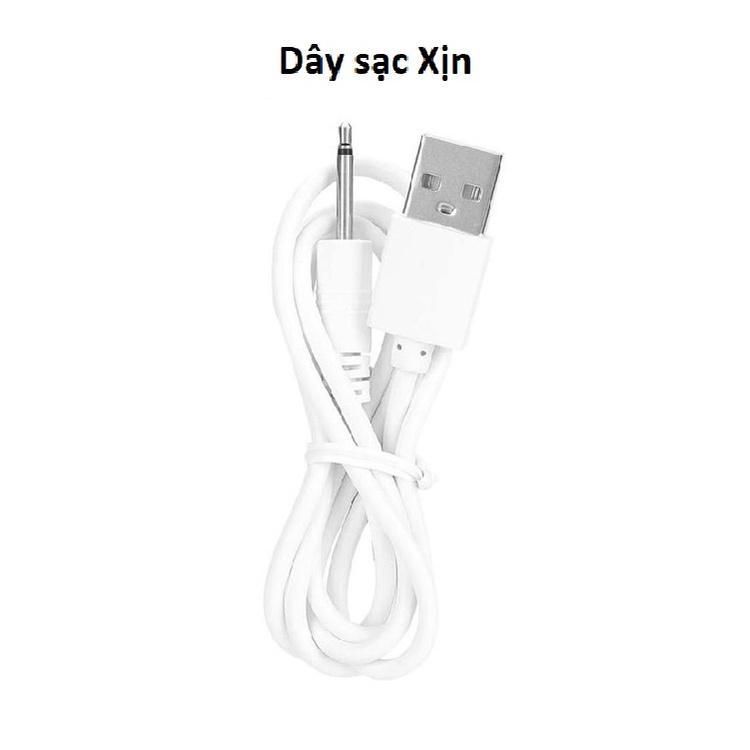 Dây sạc cho máy massage USB đầu kim aux, cho các loại máy massage mặt mắt body toàn thân đầu nhọn (Hàng Chính Hãng)