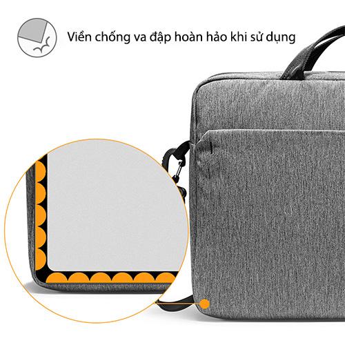 TÚI XÁCH TOMTOC (USA) SHOULDER BAG DÀNH CHO MACBOOK 15″16″, bảo vệ hoàn hảo chống va đập và trầy xước - hàng chính hãng