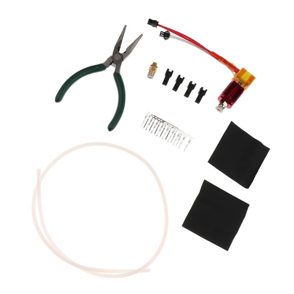 1 Piece 3D Printer Nozzle Kit Upgrading Extruder Hot End Assembled for CR-10, CR-10S