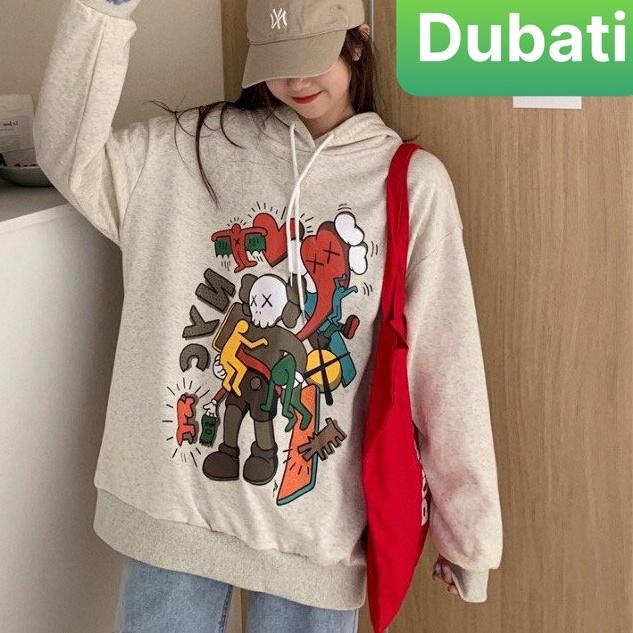 ÁO KHOÁC HOODIE UNISEX NAM NỮ HOẠT HÌNH KWASH CHẤT NỈ CHỐNG LẠNH NẮNG ĐÔNG HÈ- DUBATI FASHION