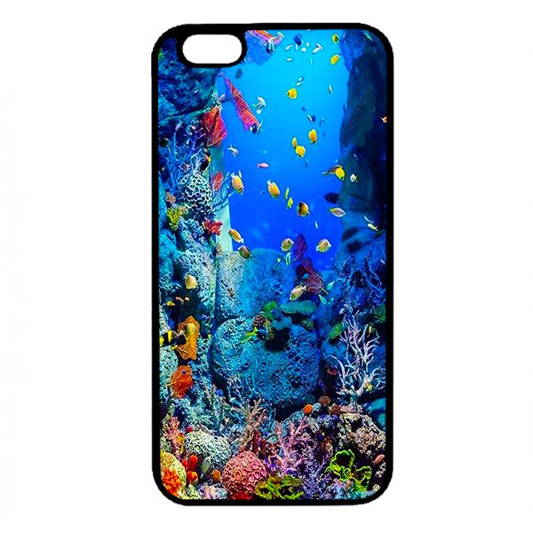 Ốp lưng cho điện thoại Iphone 6 Plus biển và cá   - Hàng chính hãng