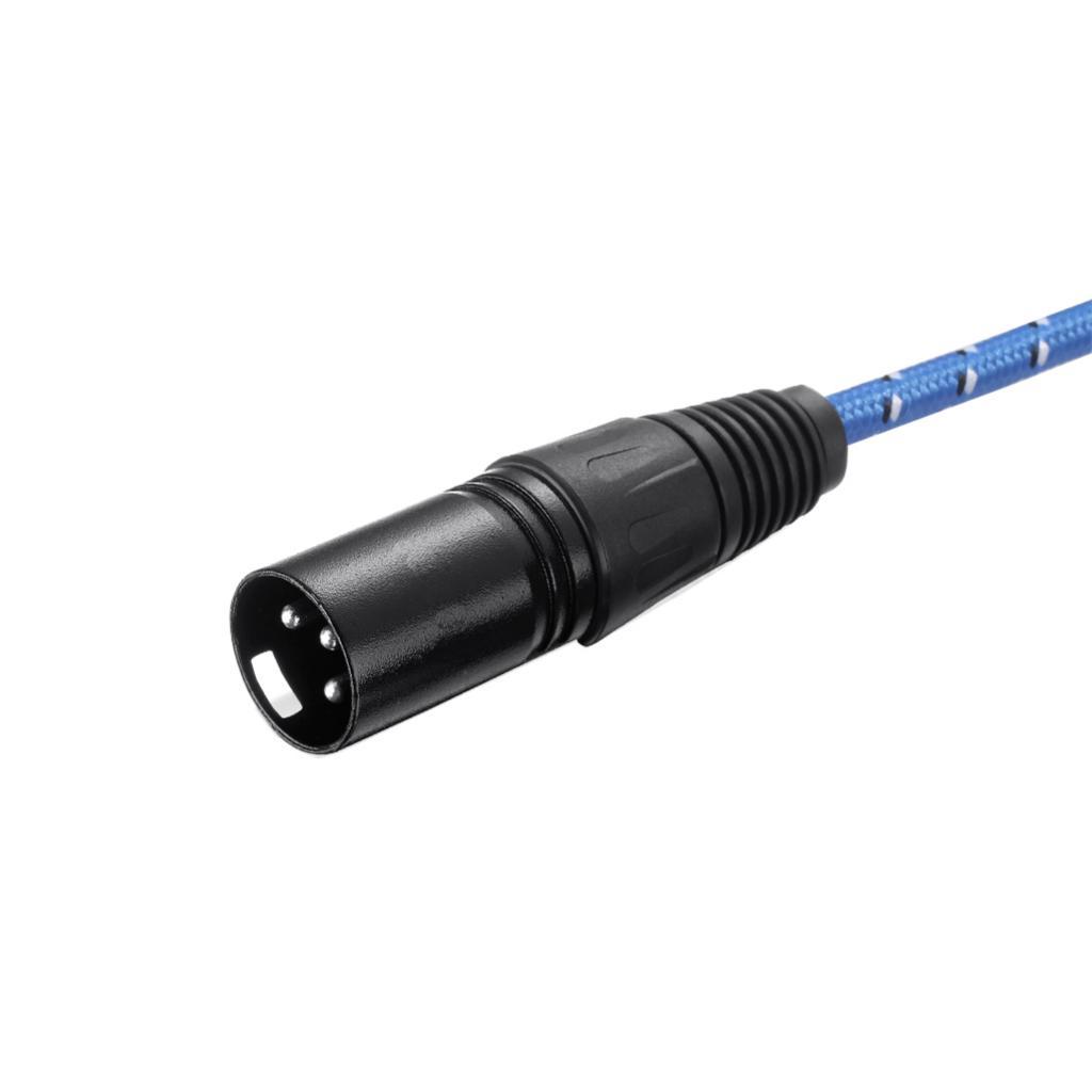 3-Pin Stereo Plug Shielded Microphone Cable 3.5mm XLR