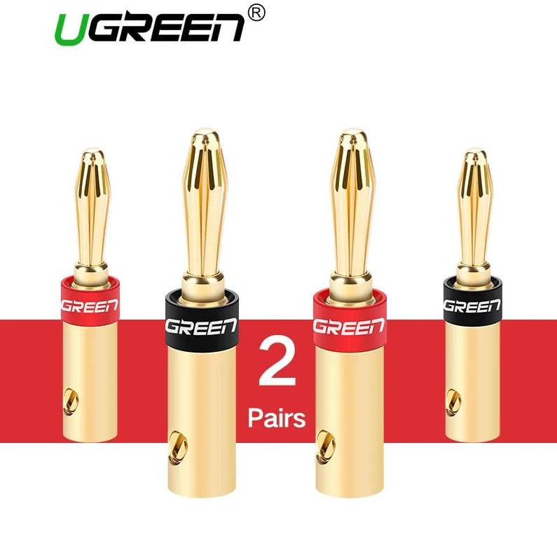 Giắc bắp chuối Ugreen 30513 (4 chiếc/túi) - Hàng chính hãng