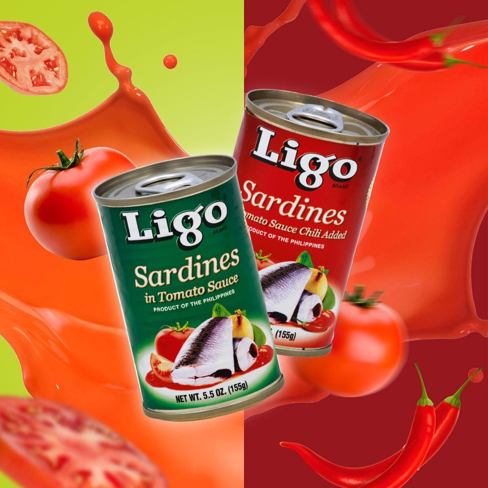 COMBO 3 Hộp Cá Mòi Sốt Cà Vị Ớt Cay Ligo 155g (Thương Hiệu Mỹ - SX Philipines)