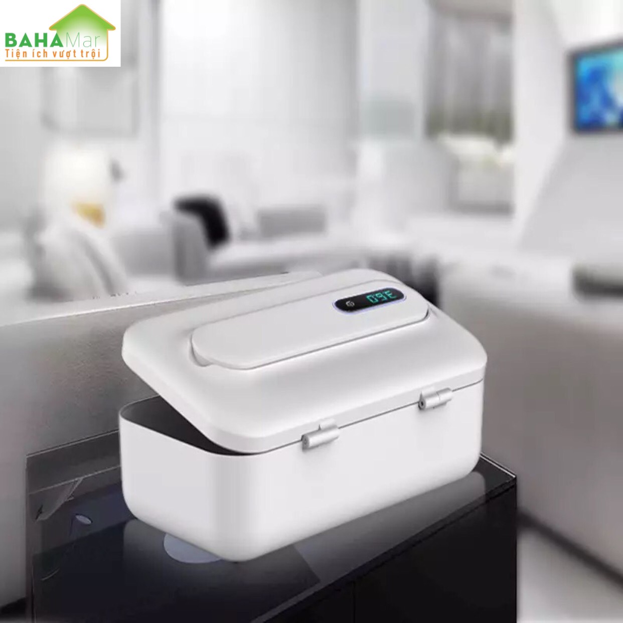 HỘP THANH LỌC KHỬ KHUẨN ĐỒ DÙNG, ĐỒ CHƠI, ĐỒ LÓT BẰNG ĐÈN OZONE VÀ TIA UV "BAHAMAR" có hai chức năng tinh lọc tia cực tím và ozone, thanh lọc khả năng mạnh hơn, cho bạn bảo vệ kép.