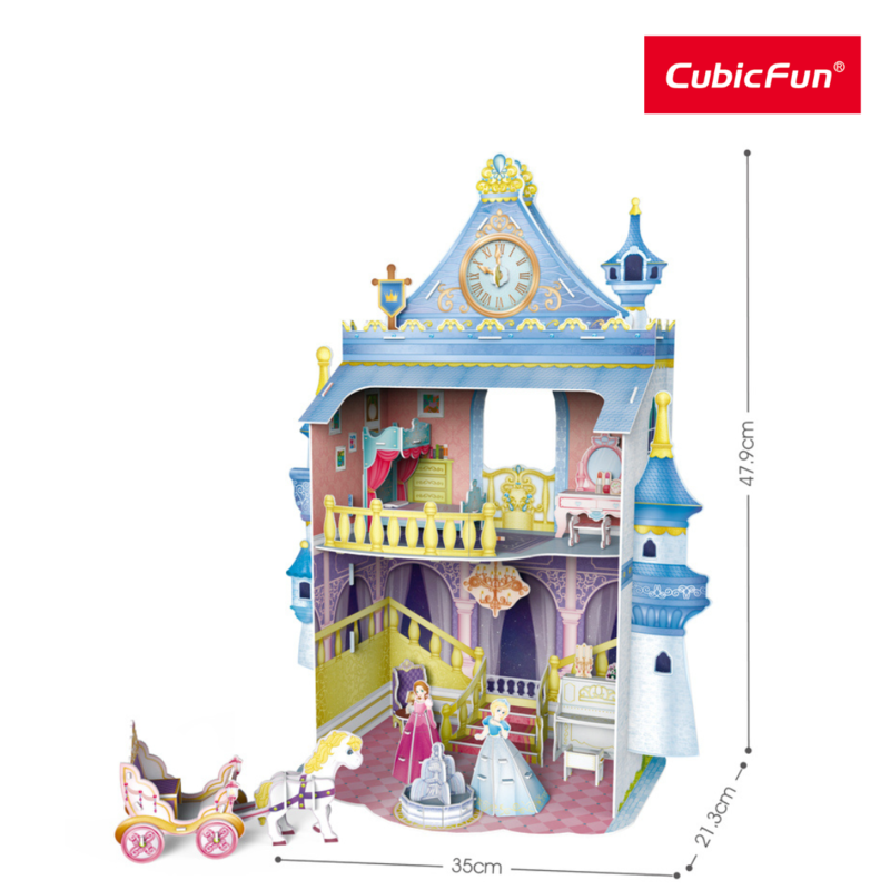 Đồ Chơi CUBIC FUN Trẻ Em Xếp Hình 3D: Lâu Đài Cổ Tích P809H