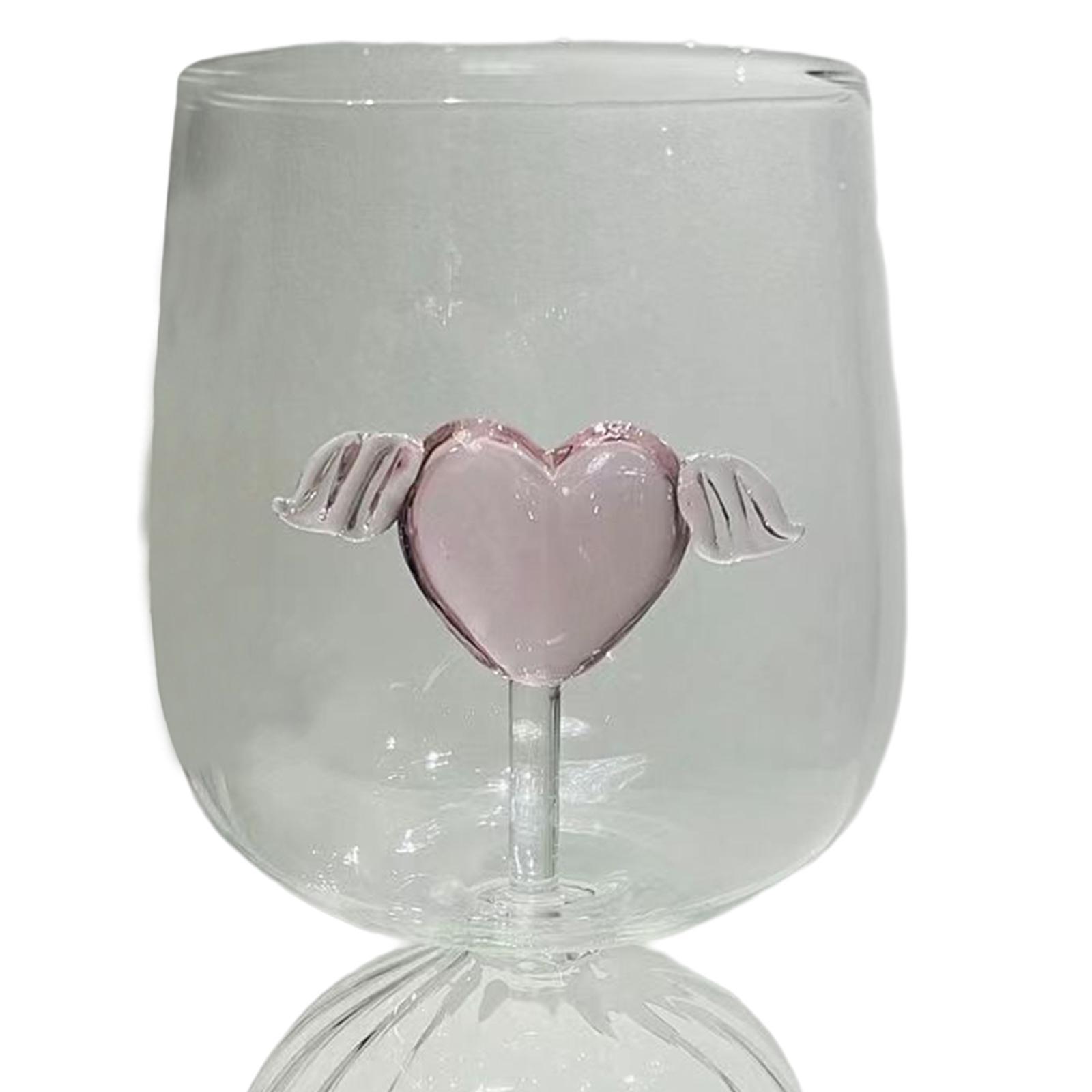 Transparent Wine Glasses Shape Statue for Christmas Birthday