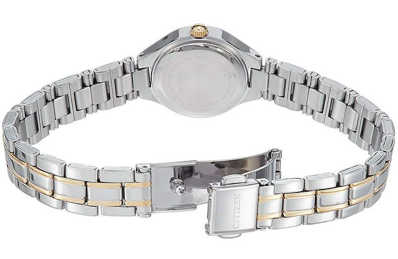 Đồng Hồ Nữ Citizen Đính Đá Swarovski Dây Thép Không Gỉ EJ6094-52E - Mặt Đen