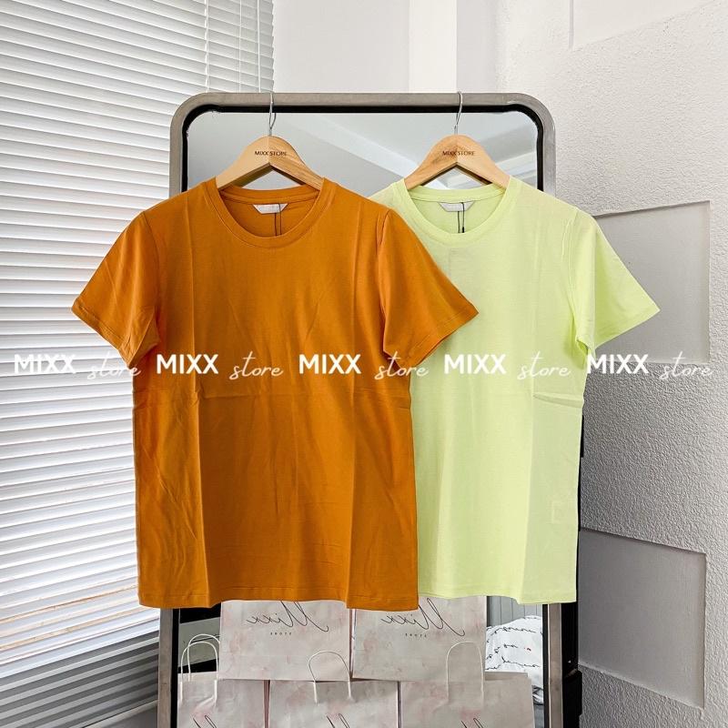 Áo Thun Nữ Trơn tay ngắn chất cotton mềm mịn phom suông vừa thoải mái