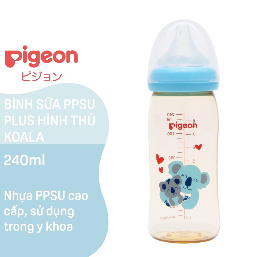 Bình Sữa PPSU Plus Pigeon Hình Thú Koala 160ml/240ml