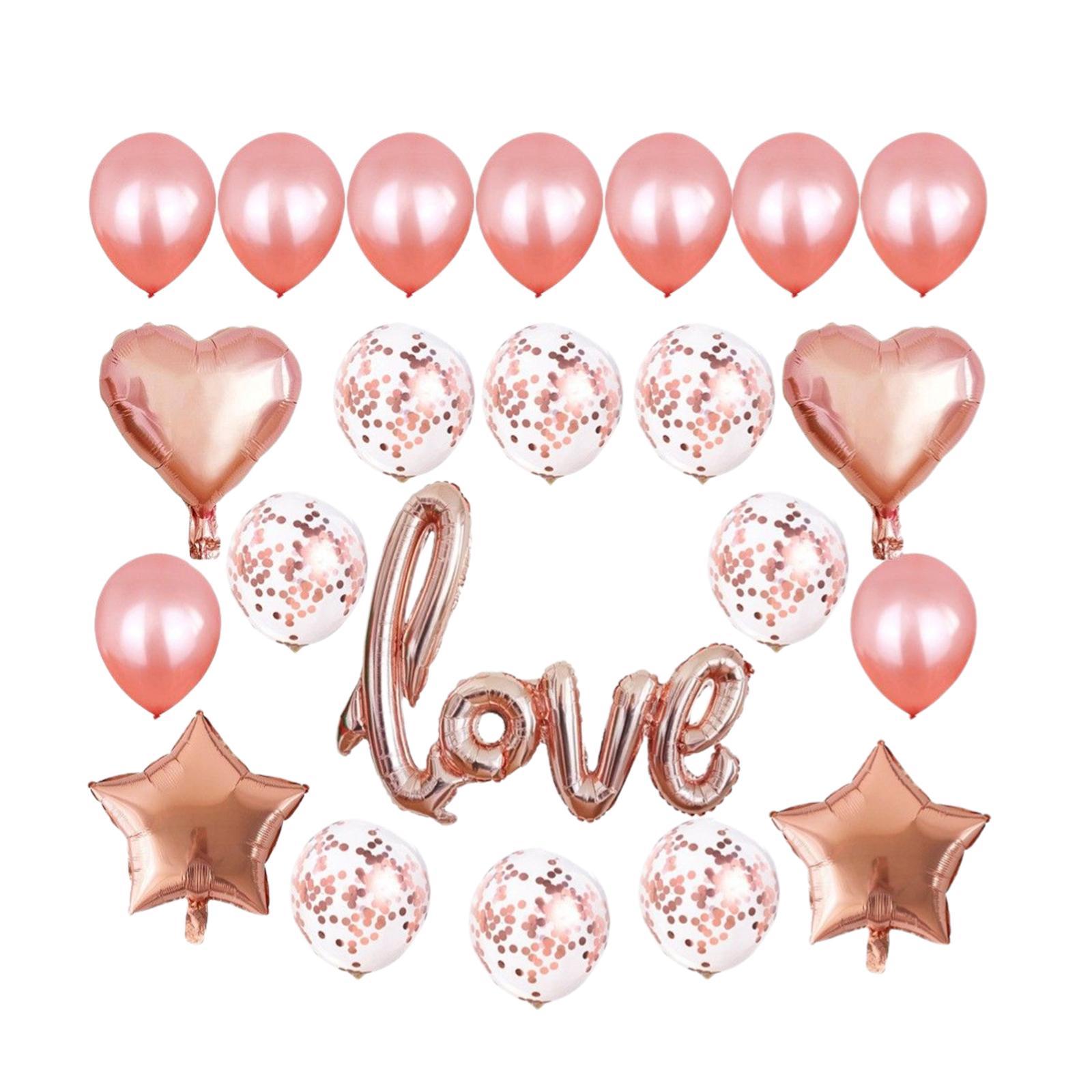 Confetti Latex Balloons W/ Ribbon for Wedding Birthday Party Decoration