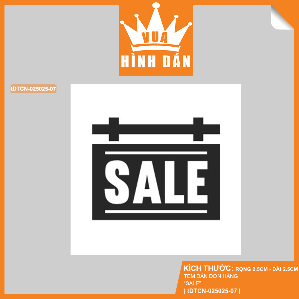 Set 100/200 sticker SALE  tem dán mini HÀNG GIẢM GIÁ dành cho các shop đang chạy chương trình khuyến mãi