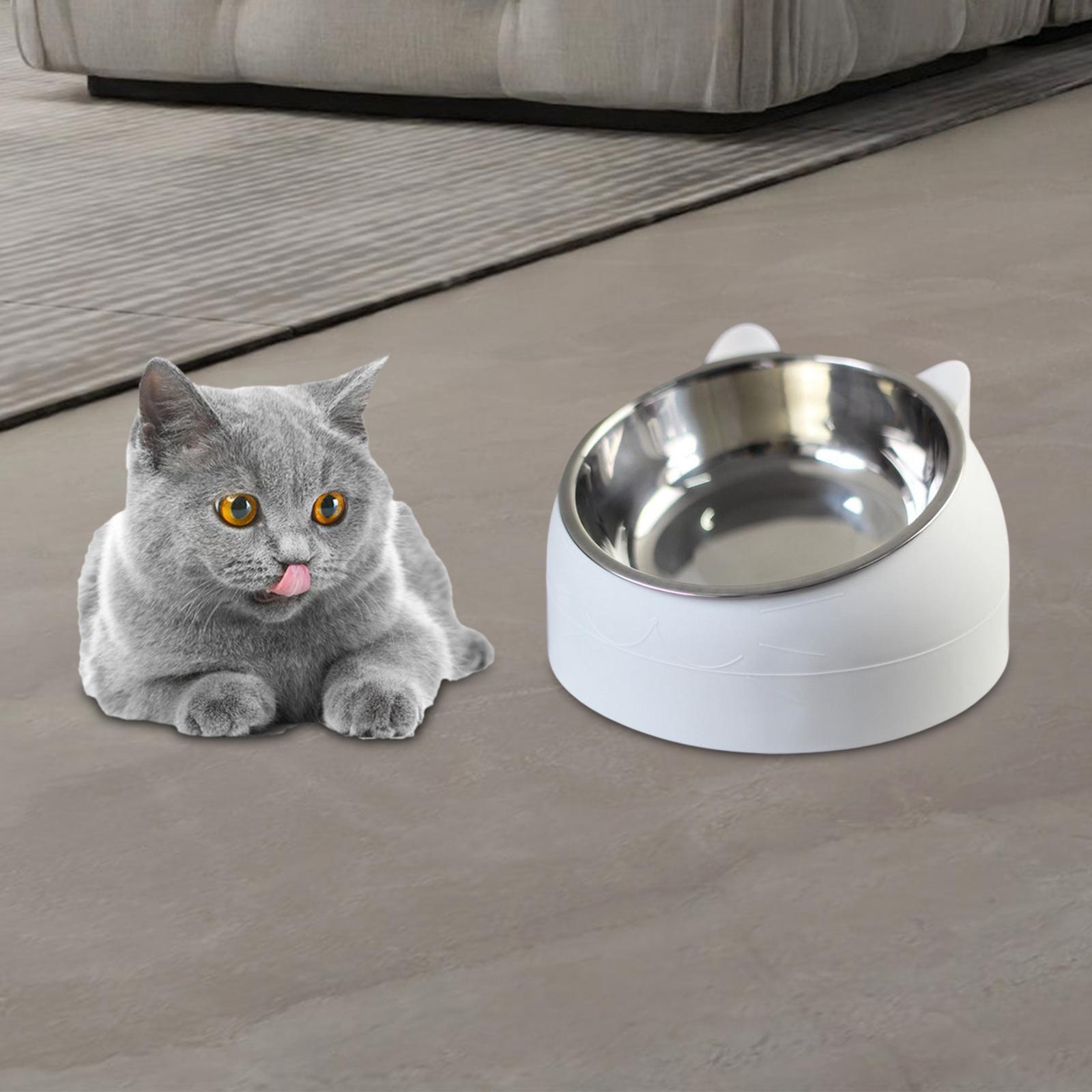 2x Pet Feeder Raised Food Feeder Neck Protective Bowls