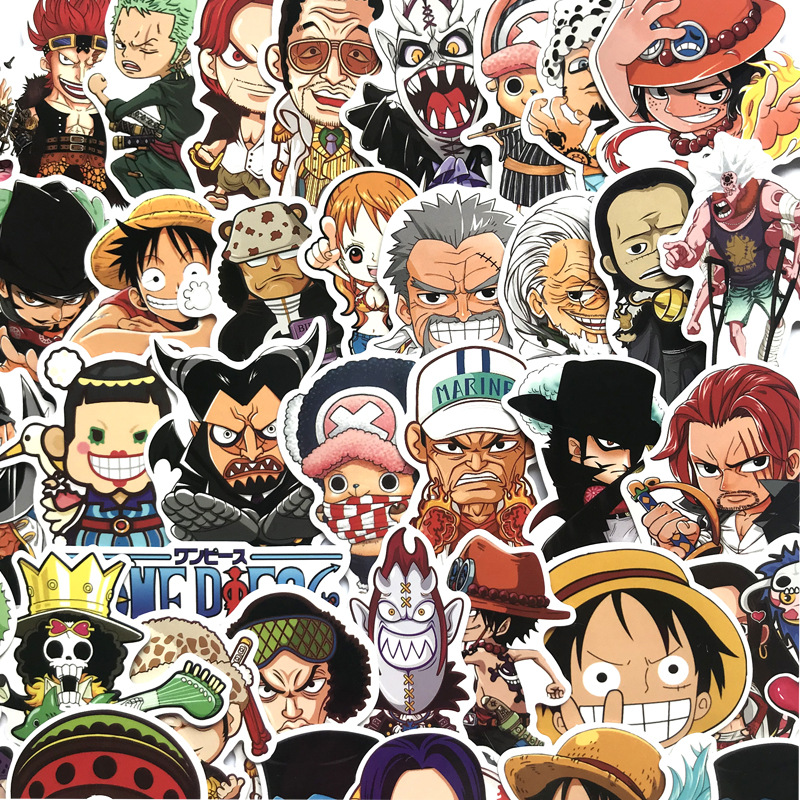 Bộ 60 miếng Sticker hình dán One Piece Set60