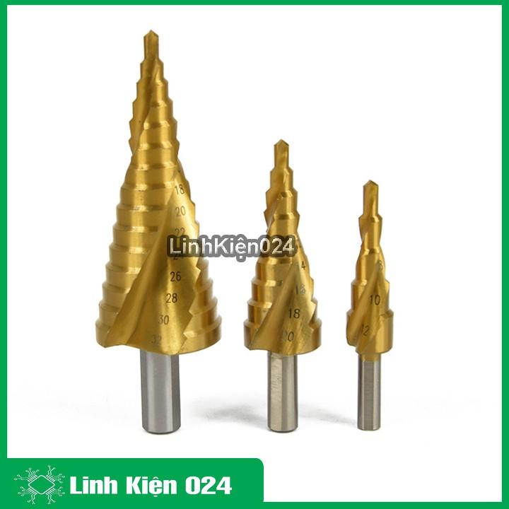 Bộ 3 Mũi Khoan Sắt Hình Nón Chất Lượng Cực Cao Phủ TITANIUM