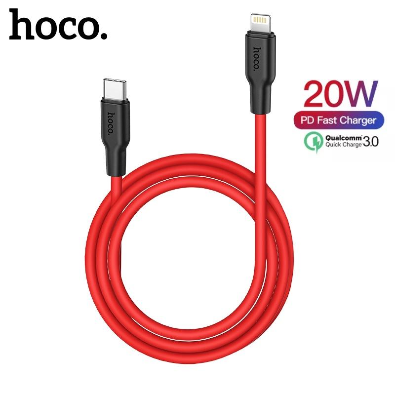 Cáp sạc nhanh Hoco X21 Plus đầu cắm USB C sang thích hợp cho 12 Pro PD 20W