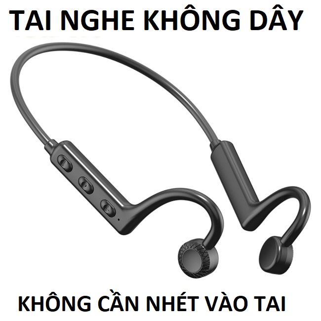 (Giá tốt) Tai nghe không dây Bluethooth công nghệ dẫn truyền âm thanh qua xương không cần nhét vào tai mẫu mới bản đặc biệt đeo lâu không gây đau