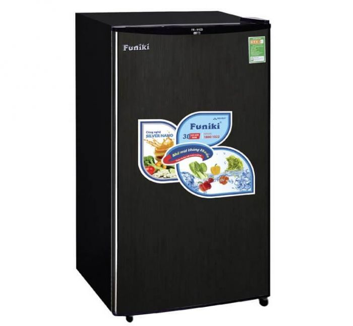 Tủ lạnh Mini 90 lít Funiki FR-91DSU Màu Đen Mẫu 2022 -Hàng chính hãng )