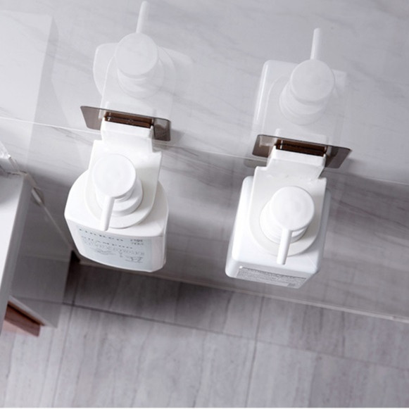 Đồ Treo Chai Nước Rửa Tay, Móc Dán Siêu Dính Treo Chai Nước Rửa Tay, Dầu Gội, Dầu Xả, Sữa Tắm Tiện Lợi