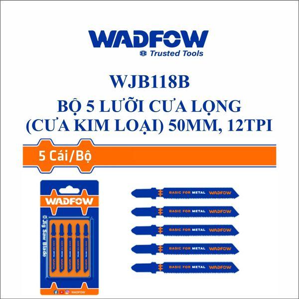BỘ 5 LƯỠI CƯA LỌNG CẮT KIM LOẠI 50MM WJB118B WADFOW - HÀNG CHÍNH HÃNG