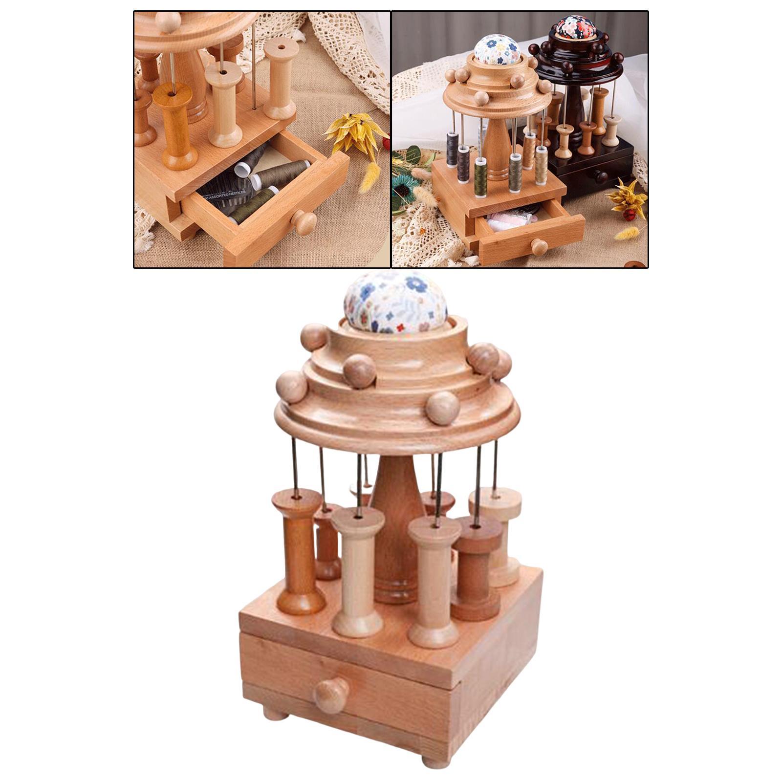 Wooden Sewing Drawer Wooden Sewing Box for Seamstress for Tailor Sewing Storage Box Quilting Supplies for Cross Stitch Sewing Storage Drawer