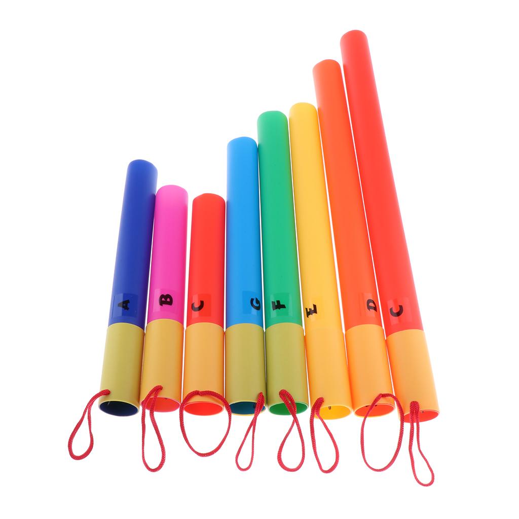 Diatonic Scale Set Of 8 Tuned Percussion Tubes For Orff Music Teaching Toy