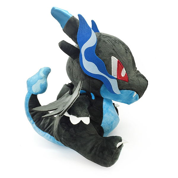 Gấu bông pokemon rồng lửa mega charizard x ngồi (18cm) hàng chính hãng pokemon cao cấp tặng kèm 1 móc khoá da pu đính đá như hình