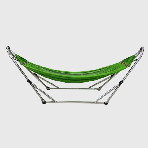 Bộ khung võng Xếp Thái Sơn ống tròn - đầu cong relax (Chất liệu inox) + võng lưới ( HÀNG CHÍNH HÃNG - ĐỔI TRẢ MIỄN PHÍ )