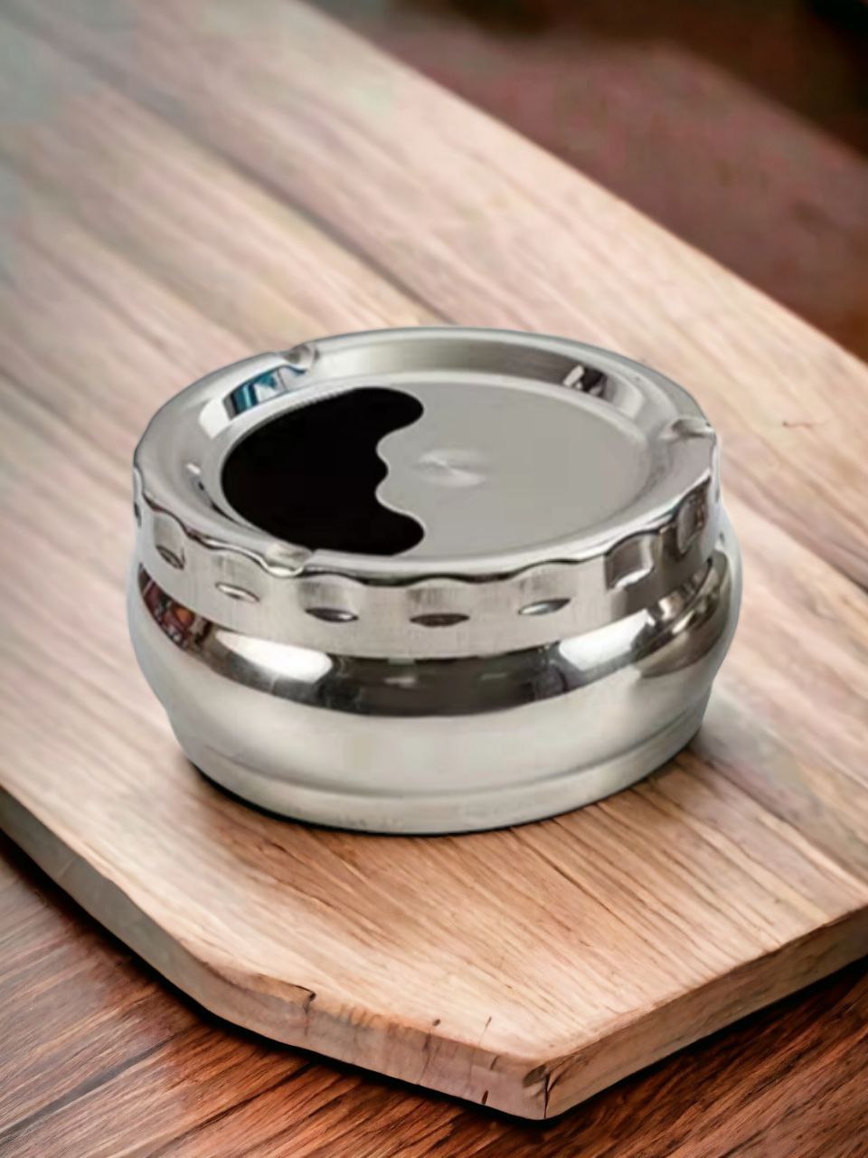 Gạt tàn nắp xoay - gạt tàn nắp bấm inox ( 2 kiểu khách tự lựa chọn sở thích cho mình )