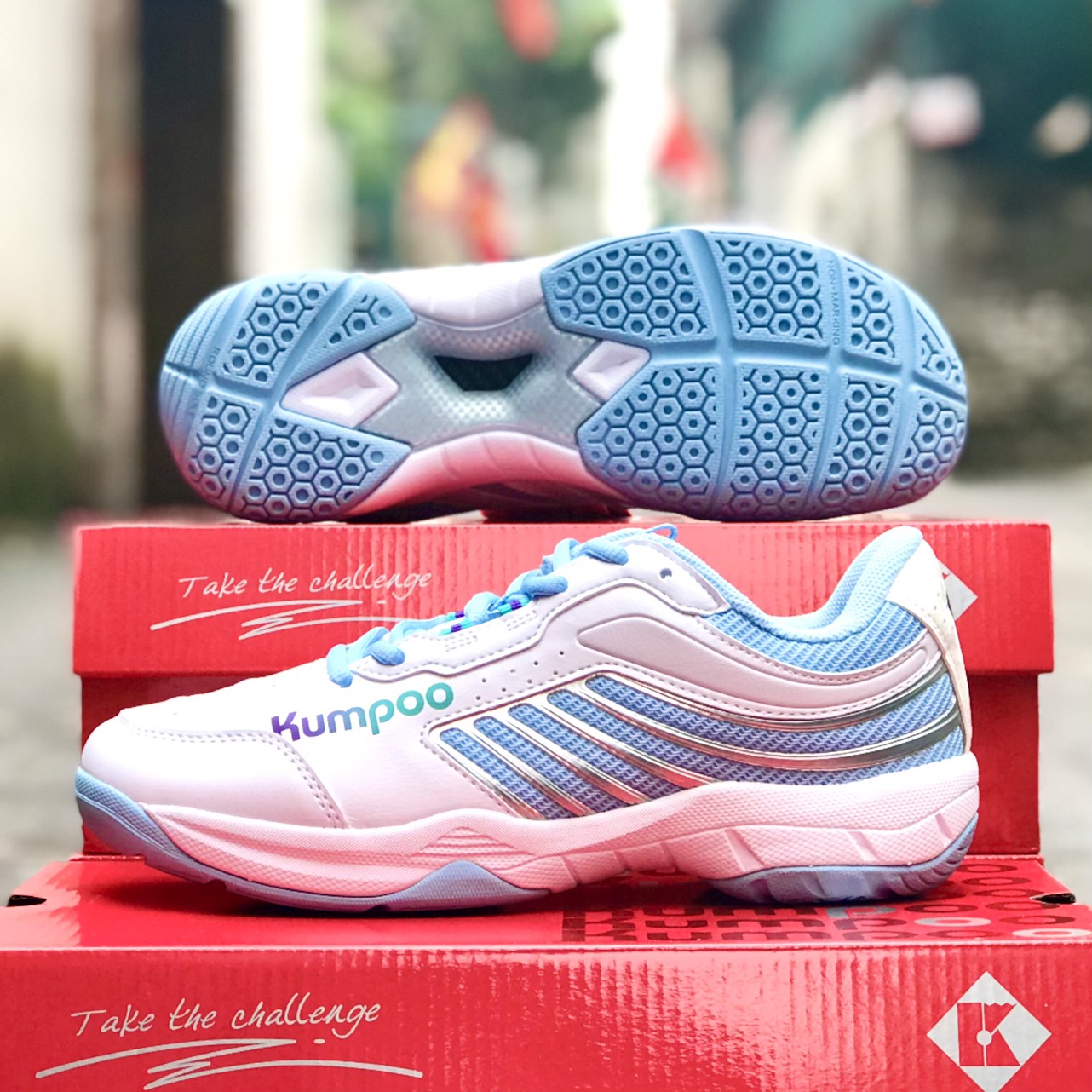 Giày cầu lông, bóng chuyền Kumpoo E301 chính hãng