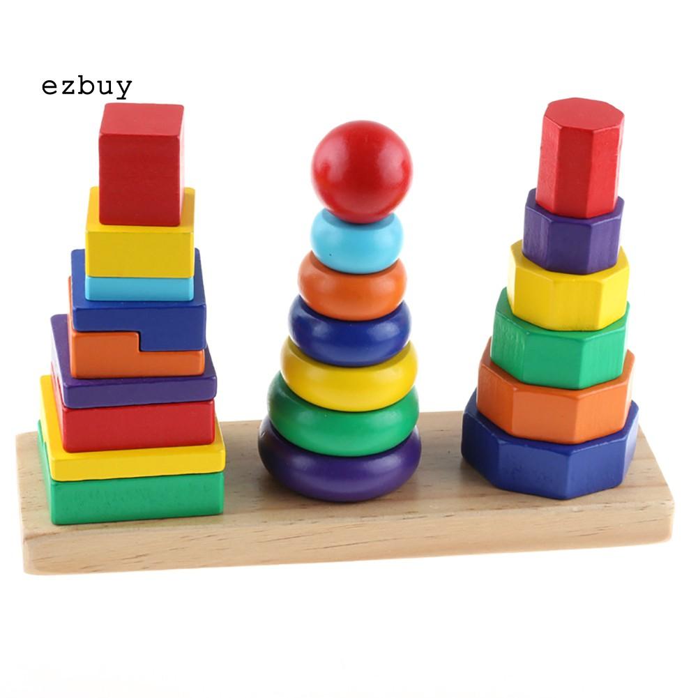 Bộ Đồ Chơi Hình Học Bằng Gỗ Cho Bé