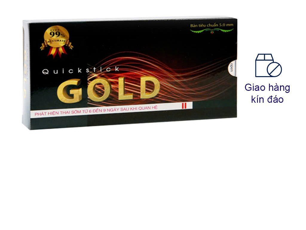 Bộ 2 Que thử thai Quickstick Gold 5mm