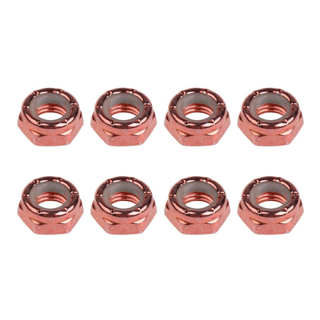 16pcs 2 Colors Skateboard Truck Wheel Axle Screw Nuts