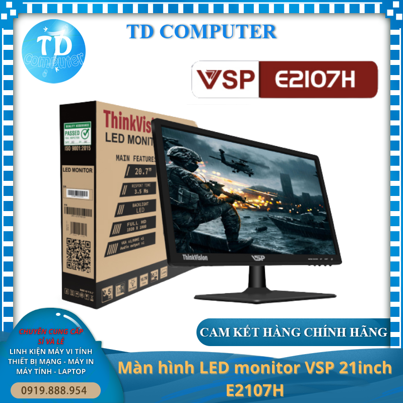 Màn hình máy tính 21inch VSP E2107H – Hàng chính hãng TECH VISION phân phối