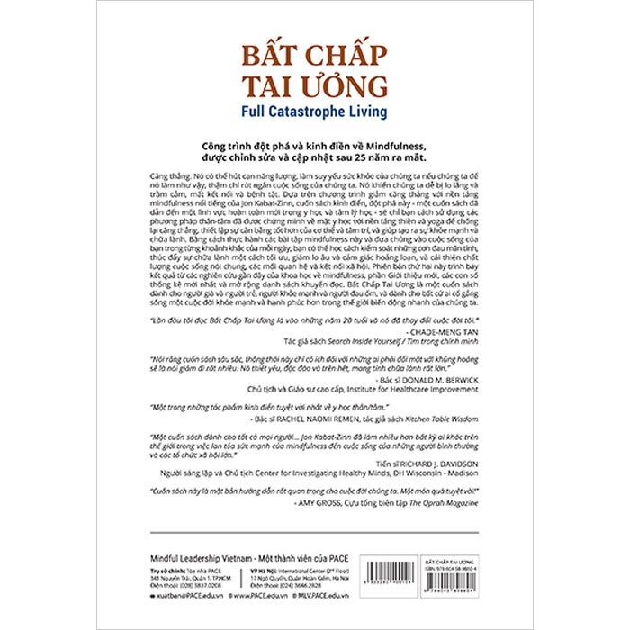 Bất chấp tai ương (Full Catastrophe Living) - Jon Kabat- Zinn- sách PACE