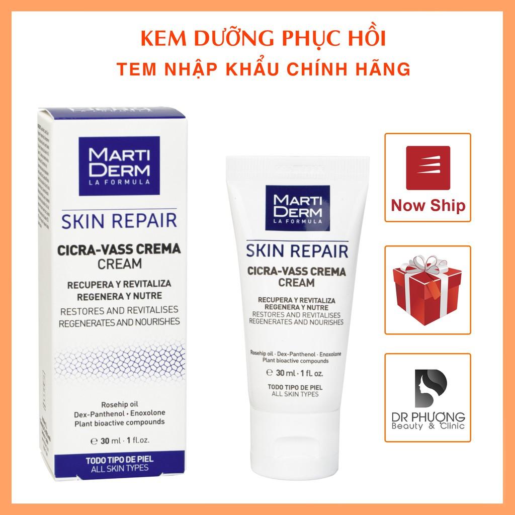 Kem Dưỡng Phục Hồi Da Nhạy Cảm MartiDerm Skin Repair Cicra Vass Cream 30ml