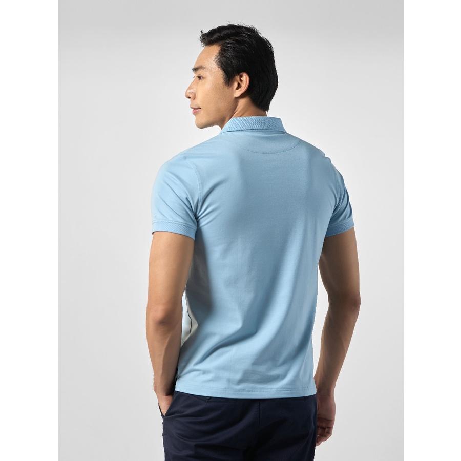 OWEN - Áo polo nam Owen màu xanh dương nhạt 231339 - Áo thun nam ngắn tay có cổ