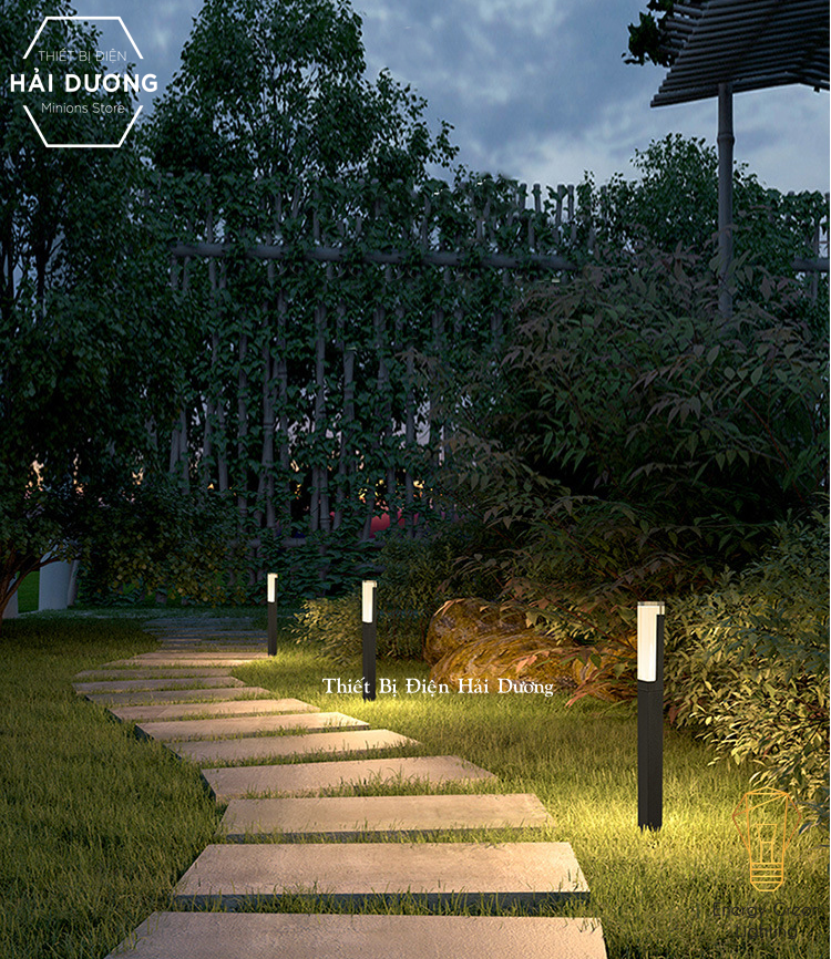 Đèn Cột Sân Vườn 7w Chống Nước DSV-1168 60cm - Led Siêu Sáng - Chiếu Sáng Lối Đi - Có Video