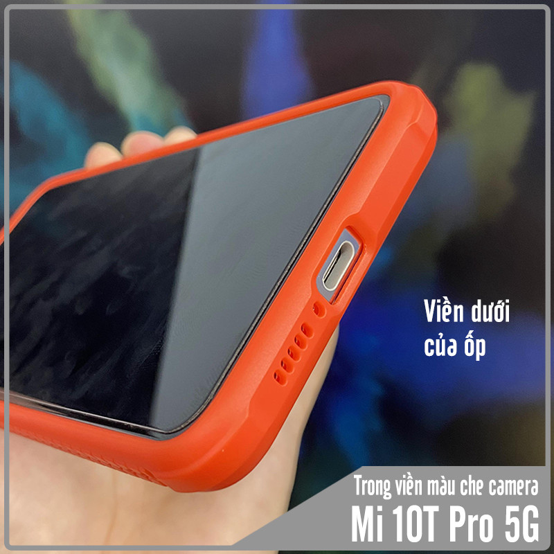 Ốp lưng cho Xiaomi Mi 10T Pro - Redmi K30S trong viền màu che camera 4 Gốc chống sốc