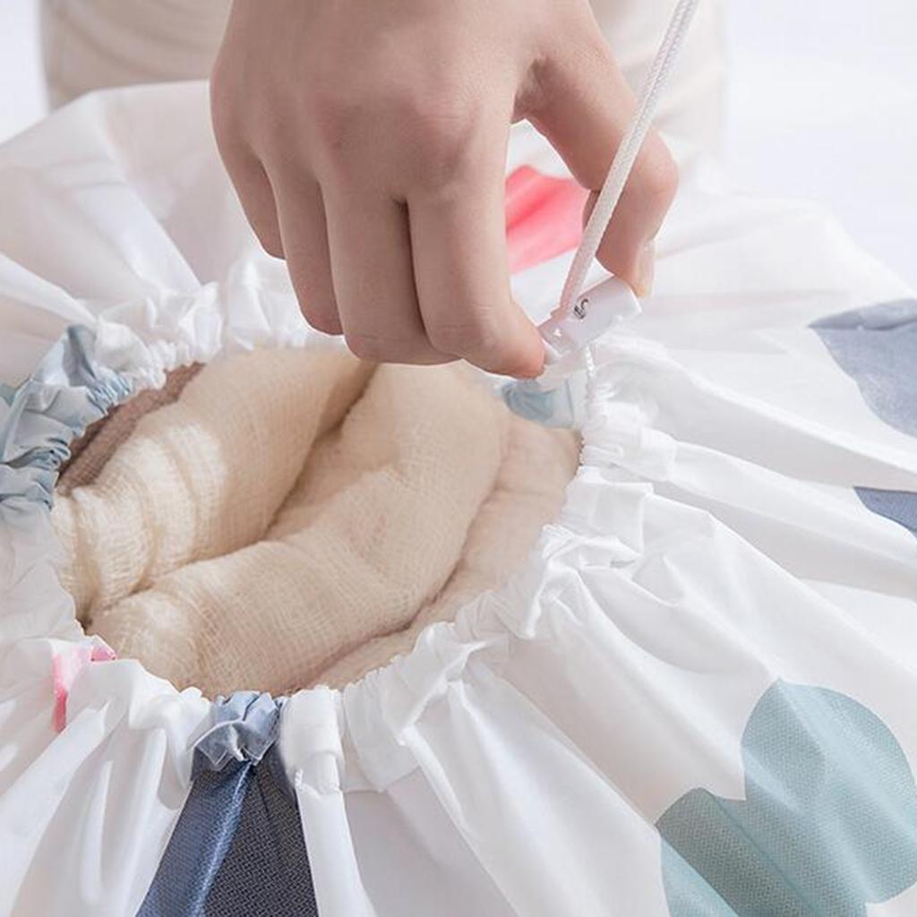 Round Drawstring Bag Clothing Quilts Storage Bag Portable Organizer Bag