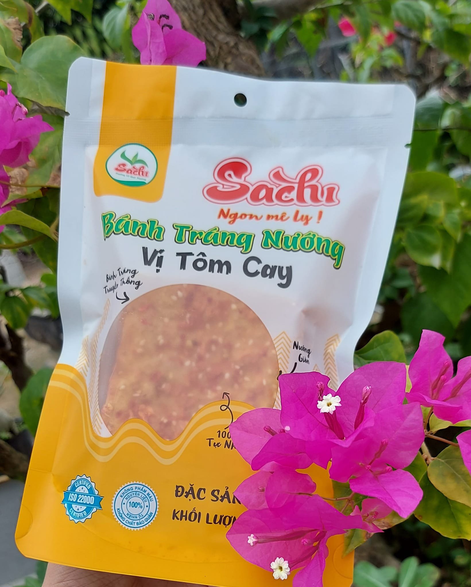 Combo 5 Bì Bánh Tráng Nướng Tẩm Vị Sachi 45gam