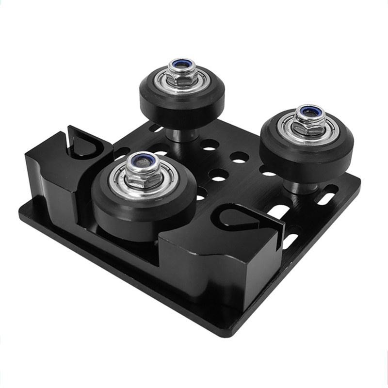 HSV V-Slot Gantry Plate with Three Wheels Buckle Pulley for Tronxy X3 3D Printer