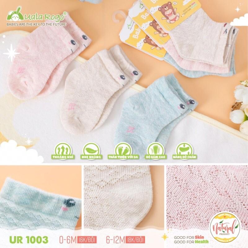 Tất lưới mỏng cho bé 0-12m UALA ROGO ( giá 1 đôi)